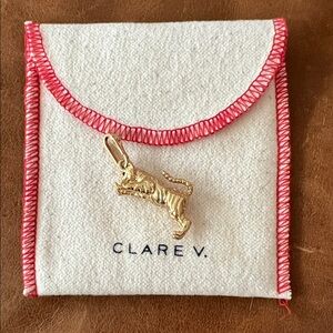 Clare V Gold Tiger Charm